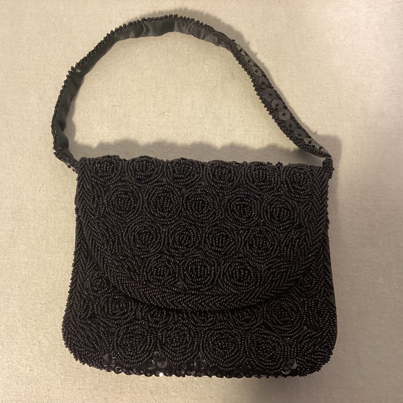 Vintage beaded special occasion handbag handmade in Hong Kong - Picture 2 of 10